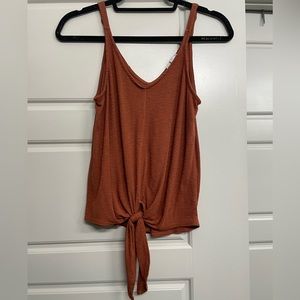 Rust Color Tank with Tie ❤️‍🔥